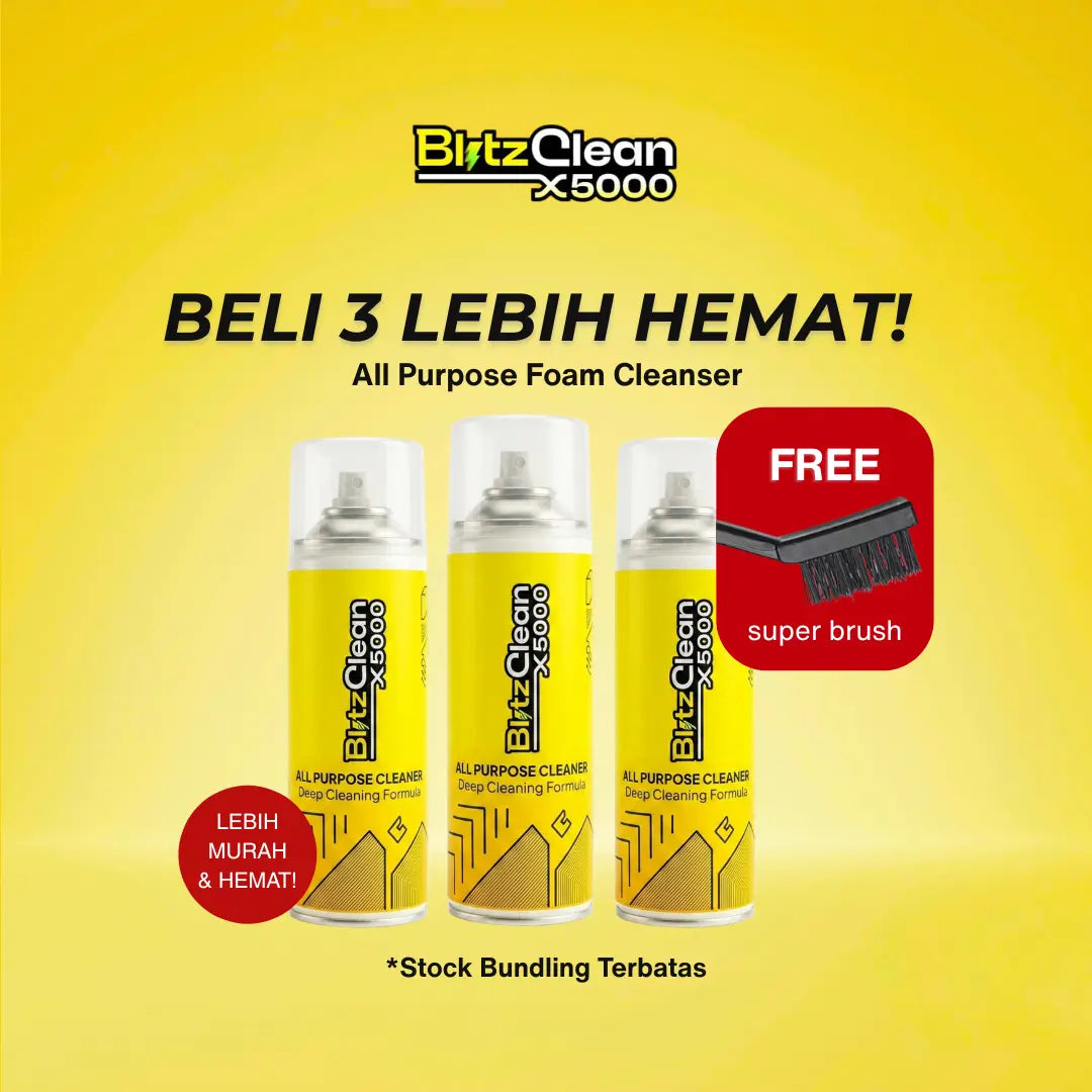 BlitzClean X5000 - Pembersih Busa Serbaguna | Deep Cleaning 3.0