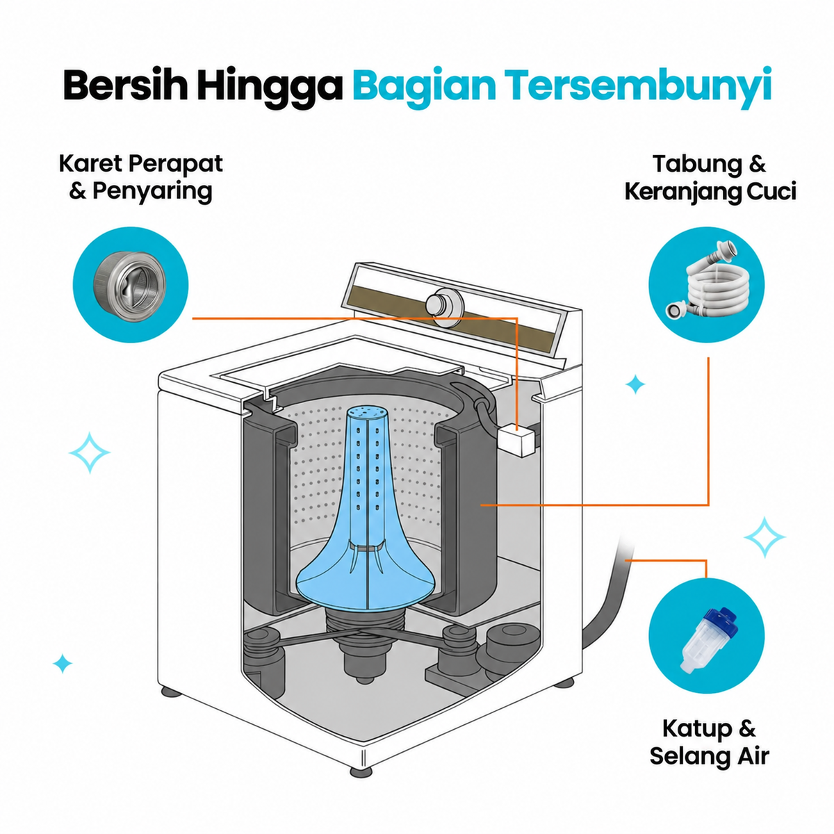 BlitzWash — Serbuk Pembersih Mesin Cuci 250 g