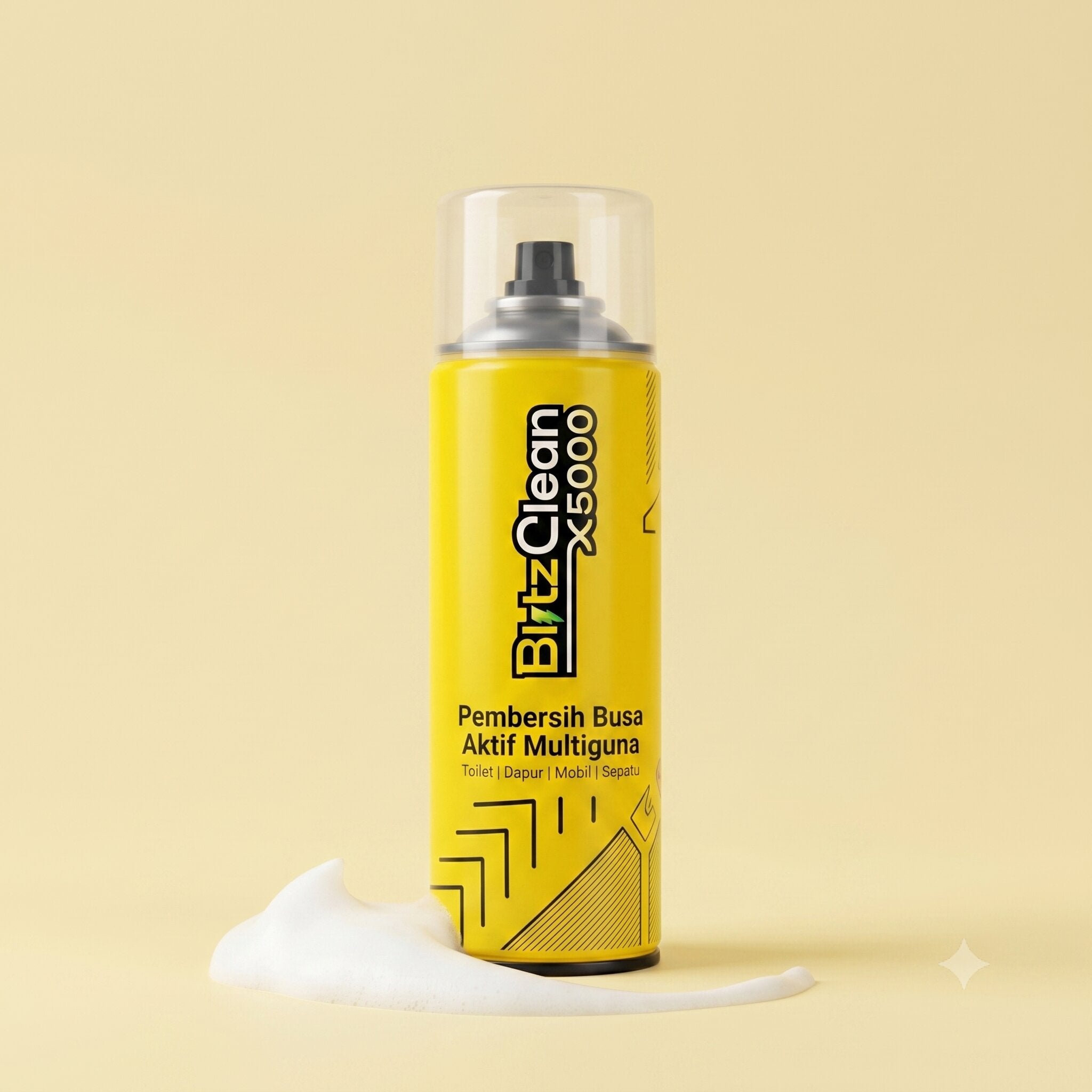 BlitzClean X5000 - Pembersih Busa Serbaguna | Deep Cleaning 3.0